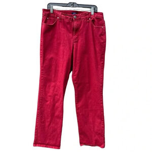 Bandolino women's size 18 Samantha red/cranberry  jeans